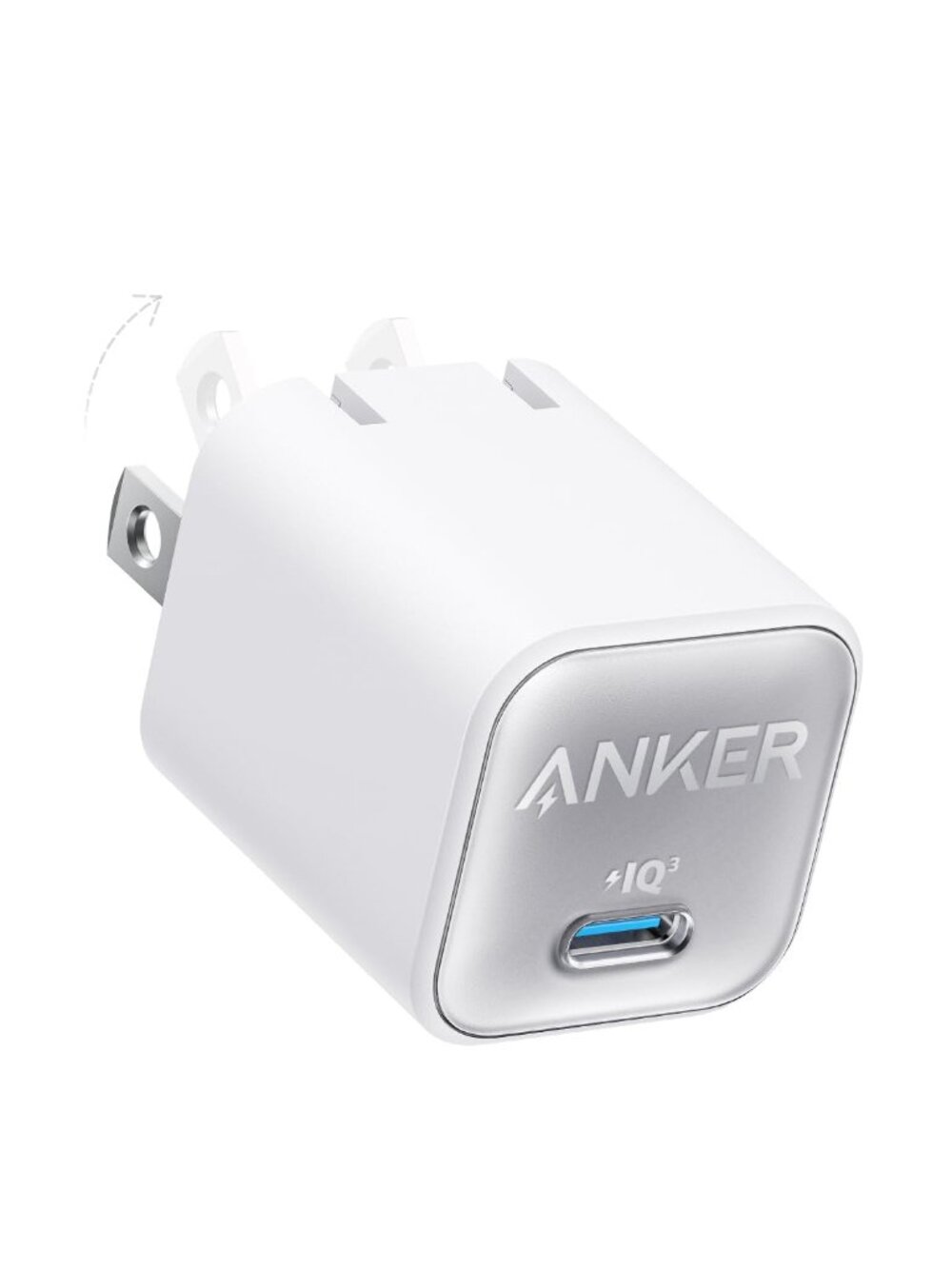 Nano USB C Charger Block, 30W PIQ 3.0 Foldable iPhone Charger Fast Charging for